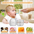 Baby Food Blender & Food Maker, Baby Blender, Food Puree Machine, Baby Food Grinder For Fresh Fruit, Veggies & Meat, Easy To Use & Easy To Clean Baby Feeding Essentials, Shower Gifts