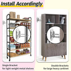 Anti Tip Furniture Anchors (6 Packs) Furniture Anchors for Baby Proofing, Earthquake Straps for Furniture Dresser Wall Safety Anchor Furniture Safety Straps Wall Straps, Silver