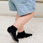 Zaples Baby Non Slip Grip Ankle Socks with Non Skid Soles for Infants Toddlers Kids Boys Girls