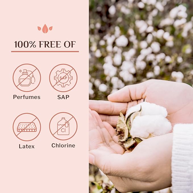 Organyc Hospital Postpartum Pads, 100% Certified Organic Cotton Inside and Out for Women, for First Days After Delivery, 12 Counts