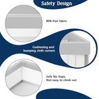 Baby Playpen 50x50 Inch, Playpen for Babies and Toddlers Baby Playpen Fence Playard Activity Center, Without MAT Included