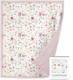 GRSSDER Cotton Muslin Quilt Blanket - Silky Soft and Breathable Kids' Throw Blanket, Oversized Muslin Blankets for Newborns, Toddlers & Kids, 6 Layers Reversible Design for All Seasons, 55" x 69"