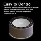 Kipcush White Noise Sound Machine with Nursery Lamp, Mood Lighting, 7 Colour Night Light, 30 Soothing Sounds for Baby/Adult. Timer, Plug in, Memory Function, Touch Control