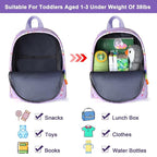 Accmor Toddler Harness Backpack Leash, Mini Unicorn Backpacks with Anti Lost Wrist Link, Cute Child Backpack Walking Leashes Keep Kids Close Rope Tether Rein for Baby Girls to Outdoor Travel