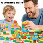 Building Blocks for Kids Ages 3-8| 8-Color Building Bricks for Toddlers Development, Creativity, and Motor Skills| 209-piece Toy Building Sets for Ideal Christmas/Birthday Gifts for Boys & Girls