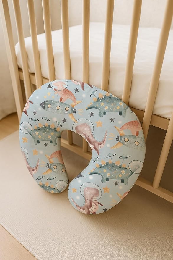 Nursing Pillow Covers 2 Pack, Breastfeeding Pillow Slipcovers Soft and Stretchy, Nursing Covers for Baby Girls Boys Newborn
