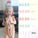 CÉLLOT 40PCS 4.5 Inch Hair Bows for Girls Grosgrain Ribbon Toddler Hair Accessories with Alligator Clips for Baby Girls Toddlers Kids in Pairs