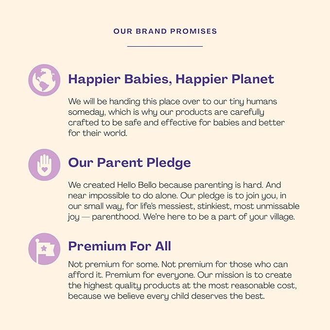 Hello Bello Nighttime Bubble Bath - Gentle Hypoallergenic Formula for Babies and Kids - Vegan and Cruelty-Free - Sleep Sweet Scented - 10 fl oz