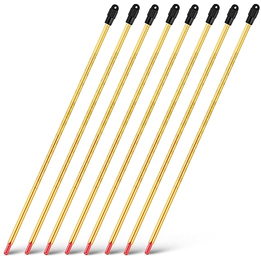 8 Pcs General Purpose Lab Thermometer 12 Inch Laboratory Liquid in Glass Thermometer Total Immersion -20 to 110℃/ 0 to 230℉ Dual Scale for Science University Food and Beverage Processing