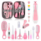 Baby Grooming Kit, Infant Safety Care Set with Hair Brush Comb Nail Clipper Nasal Aspirator,Baby Essentials Kit for Newborn Girls Boys (Pink 20 in 1)