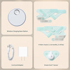 Dream Sock – Smart Wearable Baby Monitor, Infant Pulse Oximeter Tracks Oxygen & Heart Rate | Parents Receive Alerts, Sleep & Health Insights via App | Dusty Rose