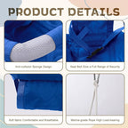 2 in 1 Baby Jumper with Swing - Indoor and Outdoor Use, Toddler Swing with Foldable Stand (Blue)