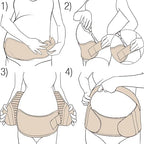 NeoTech Care Pregnancy Support Maternity Belt, Waist/Back/Abdomen Band, Belly Brace (Size XXL, Beige Color)