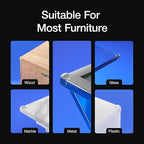 Corner Protectors Guards - Furniture Corner Guard & Edge Safety Bumpers - Baby Proof Bumper & Cushion to Cover Sharp Furniture & Table Edges - Clear and Transparent - (12 Pack)