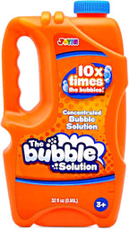 JOYIN 32 oz Bubble Solution Refills (Close to 1L/ 2.5 Gallon), Concentrated Solution for Bubble Machine, Wands, Blower, Easter (Orange)