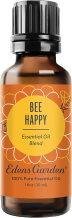 Edens Garden Bee Happy Essential Oil Blend- 100% Pure Premium Grade, Undiluted, Natural, Therapeutic, Aromatherapy, The Best for Kid Safe, Candle, Humidifiers 30 ml (1 fl oz)