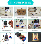 ELECFREAKS microbit Tinker Kit for Kid Micro:bit Sensor Starter Kit with 35 Projects, DIY Programming STEM kit with Basic Coding Electronics Modules and Wiki Tutorial(Without Micro:bit)
