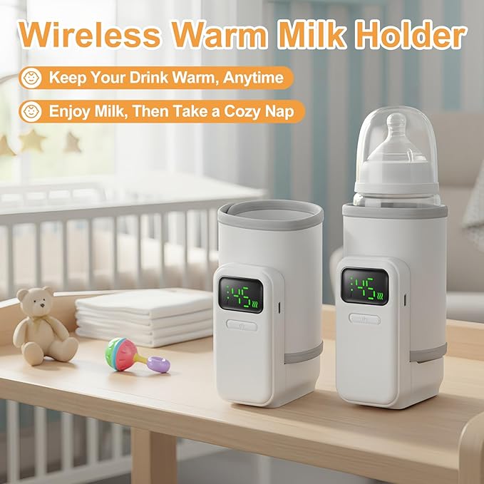 Portable Outdoor Travel Bottle Warmer Breast Milk & Formula Bottle Warmer Keeps Milk Warm While Feeding On-The-Go Temperature Control Precise Temperature Regulation Locks in Nutrients
