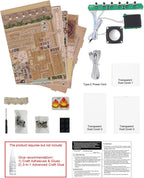 Tonecheer DIY Miniature House Kit, Wooden Dollhouse Kit with White Noise,Tiny Diorama House Building Set with Electronic Screen Craft Kits Make Creative Idea Gifts for Aduls (The Pastoral Home)