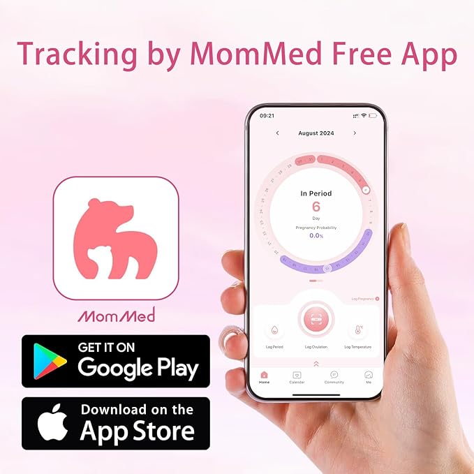 MomMed Ovulation Test Strips, 50 LH Ovulation Predictor Kit with 50 Collection Cups, Accurately Track Ovulation Test, High Sensitivity Result for Women Home Testing