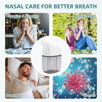 Nasal Irrigation System with 30 Saline Packets, Sinus Rinse Machine, Nose Sinus Cleaner Machine with Water Tank & Waste Collection Tank - Grey