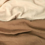 Hooyax Muslin Baby Lounger Cover 2 Pack, Soft and Breathable Newborn Lounger, Adorable Slipcover for Boys & Girls (Brown, Wheat)