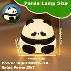 DREAMING MY DREAM Cute Panda Night Light, LED Squishy Novelty Animal Night Lamp, 3 Level Dimmable Nursery Nightlight for Breastfeeding Toddler Baby Kids Decor, Cool Gifts for Kids