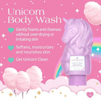 Glimmer Wish Unicorn Kids Body Wash, Gentle Cleanser and Moisturizing Sulfate Free Body Wash, Skin Care for Kids, Vanilla Cotton Candy, 12 Fl Oz