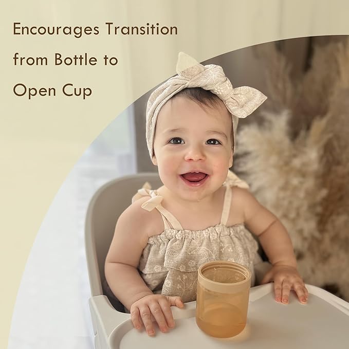 Moonkie Baby Straw cup | Silicone Toddler Sippy Cup Training Cup with Straw Lid | BPA-Free Drop-Proof Baby Cup | Baby Led Weaning | 6 Months+, 5 oz, 1pack