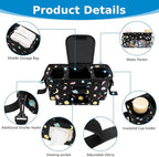 Accmor Universal Stroller Organizer with Insulated Cup Holder and Shoulder Strap, Stroller Bag Caddy Organizer Stroller Accessories for Uppababy, Baby Jogger, Nuna, Doona, Britax Strollers