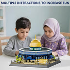 Dome of The Rock Building Blocks Set Islamic Architectural Model Bricks Toys for Kids Muslim Gifts for Kids Adult 983 Pieces