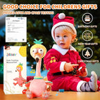 Jollybaby Plush Talking Singing Dancing Musical Flamingo Toy for Toddlers 1-3 Just Like Cactus Toy, Music Mimicking Interactive Toy for Crawling Kids, Sensory Stuffed Toy Gift for Baby 0-6-12 Month