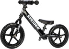 Strider 12” Sport Bike - No Pedal Balance Bicycle for Kids 1 to 4 Years - Includes Safety Pad, Padded Seat, Mini Grips & Flat-Free Tires - Tool-Free Assembly & Adjustments