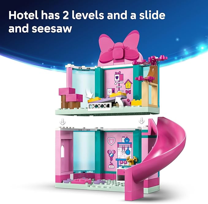 LEGO Disney Minnie’s Pet Hotel Toddler Toy - Minnie Mouse Building Set for Girls and Boys, Ages 4+ - Mickey Mouse Clubhouse Preschool Learning & Educational Toy - Disney Gift Idea for Birthdays- 43274