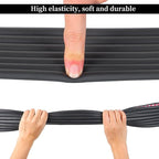 Corner Protector for Baby, Widen Edge Protector with Adhesive Backing, Baby Proofing Edge Corner Protectors Self Adhesive Furniture Corner Guard Bumper for Table, Desk, Fireplace (Black, 6.6ft)