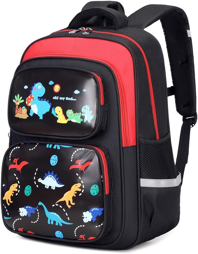 Toddler Backpack for Boys, 17 Inch Kids Dinosaur Backpack for Children Teens Waterproof School Travel Backpacks