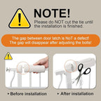 Baby Gate for Stairs No Drill 43.31-48.03 Inch,Pressure Mounted Metal Child Safety Dog Gates for Doorways,Walk Through Pet Gate Indoor Auto Close,White