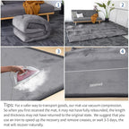 Baby Play Mat for Floor,1.3" Thick Memory Foam Tummy Time Mat,Soft Coral Velvet Nursery Rug,Large Non Slip for Crawling,Toddlers,Infants,Kids,Yoga & Tatami Style for Living Room(Dark Gray)