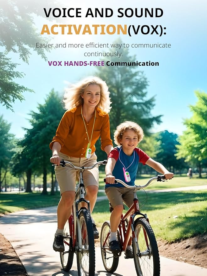 Walkie Talkies for Kids Rechargeable,Toys for Boys and Girls Ages 3-12, 2 Pack Long Range 2-Way Radios, Birthday Gifts,Christmas Stockings, Outdoor Play, Family Games, Hiking Camping Gear