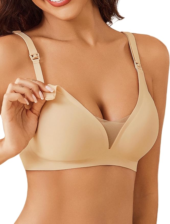 Avidlove Nursing Bras for Breastfeeding Seamless Ultra Comfort Pregnancy Maternity Wireless Bralette