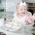 WeeSprout Silicone Divided Plates (With Lids), 100% Food Grade Silicone Divided Plates for Toddlers & Kids, Dishwasher & Microwave Safe