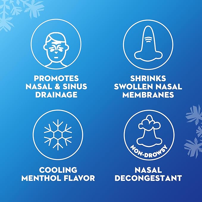 Mucinex Sinus-Max Nasal Spray Decongestant, 12 Hour Over-The-Counter Medication Nose Spray for Sinus Relief, Nasal Decongestants for Adults, Cooling Menthol, 0.75 Fl Oz (Pack of 3)