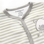 Kiddiezoom Baby and Toddler Boys'Snug Fit Footed One-Piece Romper Jumpsuit Cotton Cotton Footed Outfit