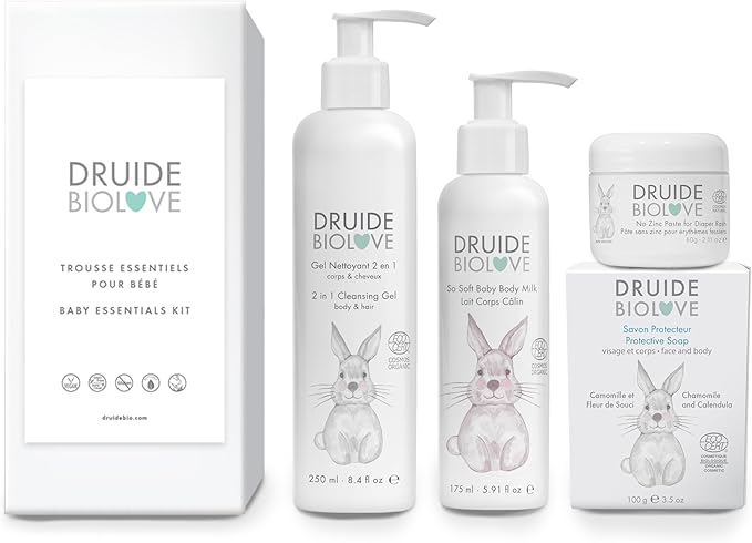 BioLove Druide Relaxing Foaming Bath – Bubble Bath for Babies & Kids – Made with Essential Oils, Vegan & Sulfate-Free Formula, 250 ml (8.4 oz.) Chamomile, Orange, Star Anise