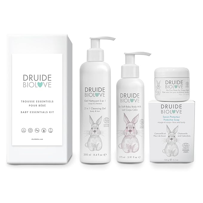 2-in-1 Cleansing Gel Body & Hair – Baby Shampoo & Wash, Sulfate-Free, For Children Prone to Eczema – 250 ml (8.4 oz.) Chamomile, Orange, Star Anise