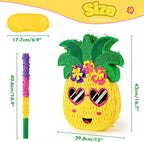 WERNNSAI Pineapple Piñata - Luau Party Piñata Game with Blindfold and Bat for Girls Boys Kids for Hawaiian Tropical Luau Party Supplies Summer Fruit Themed Birthday Party Decorations
