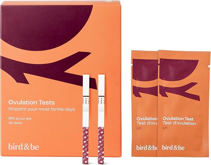 Bird&Be Ovulation Test Strips (Predictor Kit with 40 LH Strips, Over 99% Accurate)