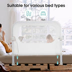 Baby Bed Rail Guard for Toddlers - 35.4" Toddler Bed Rails for Crib,Twin,Full, Queen Bunk Size Bed Swing Down Bedrail Extral Tall Child Safety Side Railing Guards for Kids