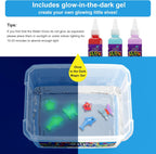 Kiditos Magic Water Elf Toy Kit–Squishies for Kids, 24 Gels+6 Glitter Powders&20 Molds, Magic Gel Water Pets Sensory Toy, Fun DIY Craft Kit, Party Favors, Birthday & Christmas Gifts for Kids Ages 3+