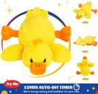 Glow Guards 12'' Musical Light Up Yellow Duck Stuffed Animal LED Glowing Singing Soft Plush Toy Pillow Night Lullaby Holiday Birthday Children's Day Gifts for Toddler Kids